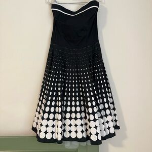 Ruby Rox Elegant Black Dress with White Accents